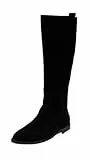 Tommy Hilfiger Damen Stiefel Suede Flach, Schwarz (Black), 38