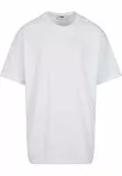 Urban Classics Herren Heavy Oversized Tee – Weites T-Shirt im Oversize Fit aus Baumwolle, schweres Jersey Shirt für Streetwear, Freizeit & entspannte Outfits,Weiß,M Große Größen