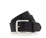 MUSTANG Leather Belt W95 Black - kürzbar