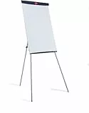 Nobo Basic Flipchart aus Stahl mit Stativgestell (höhenregulierbar, für Flipchartblöcke geeignet)