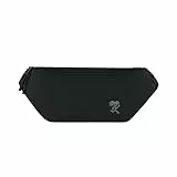 FUCHS & REBELL® Hip Bag Fiete - Durchdacht & Nachhaltig – Stylische Crossbody Brusttasche mit Magnetschnalle, flexiblem Gurt & Anti-Diebstahl Fach für Festival – Wasserabweisend - 2,5L (Schwarz)
