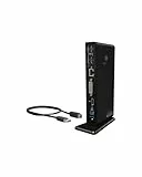 ICY BOX Laptop Docking Station (11-in-1) für 2 Monitore (1x HDMI & 1x DVI) mit USB 3.0, 6-fach USB HUB, Gigabit Ethernet, Audio, Schwarz, IB-DK2241AC