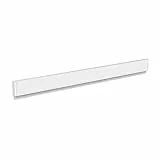 MAUL Klemmleiste MAULgrip 100 x 5 cm | Wandklemmleiste aus Aluminium zum Anbringen von Zeichnungen, Pläne, Fotos oder Poster | Organizer für Büro, Werkstatt und Flur | Weiß
