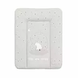 CEBA BABY Weiche Wickelauflage 50x70 cm – Wickelmatte für feste Unterlagen, Basic, OEKO-TEX® Standard 100 (Polar Bears)