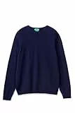 United Colors of Benetton Herren Pullover, Dunkelblau 016, Large