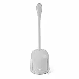 OXO Good Grips Kompakte Klo-Bürste/WC-Bürste und Halter – Grau