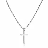 AFSTALR Kreuz Kette Herren Silber Kette mit Kreuz Anhänger Kette Christentum Schmuck Herren