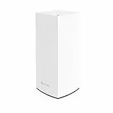 Linksys Velop MX4200 Tri-Band Mesh-WiFi 6-System (AX4200) WLAN-Router mit bis zu 260 m² Funkabdeckung, 3,5-mal schneller, für mehr als 40 Geräte – 1er-Pack, Weiß