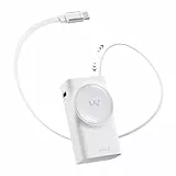 iWALK Powerbank mit einziehbarem 70cm USB-C Kabel,Power Bank 10000mAh PD 30W Schnellladen Tragbares Ladegerät,Externes Akkupack mit 3 Ausgängen für iPhone 16/15/14/13 /Pro/Pro Max,Samsung,Android,iPad