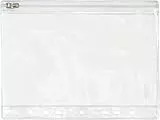 FolderSys 10 x Gleitverschlusstasche 210x156mm (Keine A5 Blätter) PVC mit Lochung klar