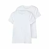 NAME IT Jungen nkmt slim 2p nos T Shirt, Bright White, 146/152 EU