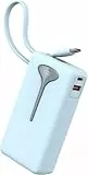 Hosgubo Powerbank 10000mAh 22,5W Schnellladung Mini Powerbank, Klein und Leistungsstark, Tragbare Handybatterie mit USB-C Kabel, Klares LED-Display, Kompatibel mit iOS,Samsung,iPad