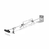 BURNHARD Universal Drehspieß mit Motor, Elektrischer Grillspieß inkl. Fleischgabeln, Rotisserie für Gasgrill Fred 2- & 3-Brenner, Spießlänge: 66-79cm