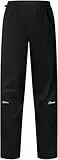 Berghaus Damen Pacsmart 2,5 L Wasserdichte Hose | Leichte, verstaubare Regenhose für Wanderungen, Spaziergänge und Outdoor-Aktivitäten | Atmungsaktiv und strapazierfähig Hose, Schwarz, 14
