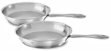 Fissler Catania Pfannen-Set (2-teilig, Ø 24 + 28 cm) – robuste Edelstahl-Pfannen mit Thermic-Boden, gleichmäßige Wärmeverteilung, backofengeeignet, spülmaschinengeeignet, induktionsgeeignet