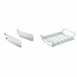 RÖSLE Primezone-Windschutz VIDERO, Hochwertige Halterung für Grillspieße sowie Wind- und Spritzschutz & Halter mit Grillspießen, Aufsatz zur Zubereitung von Schaschlik und Gemüse, 6-teilig