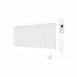 eVARMO Areo Direct Base 1200 W Elektroheizung – Elektrische Flächenspeicherheizung mit Schamottkern – Digitale Thermostatsteuerung mit App – WLAN-fähiger Heizkörper zur Wandmontage