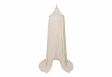Jollein Baldachin Cosy Check – 245 cm – Betthimmel Babybett Kinderzimmer – Innenschlaufe für Mobile – Oeko-TEX Zertifiziert – Sand Nougat Karo