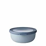Mepal Multi Bowl Cirqula Round - Mikrowellen Geschir - Geeignet als Luftdichte Aufbewahrungsbox für den Kühlschrank, Mikrowellengeschirr & als Frischhaltedosen - 750 ml - Nordic blue