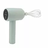 Luqeeg Handheld Milchschäumer, Elektrischer Handrührer, USB Wiederaufladbarer Tragbarer Kabelloser Handmixer, Eierschläger Aus Edelstahl, Eingebauter Geräuscharmer Motor (Helles Cyan)