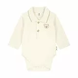 Steiff Body langarm EU Größe 50 eggnog, Baby-Body, langarm Body-Anzug für Babys, Strampler Einteiler, weicher und bequemer Strampelanzug, waschmaschinenfest