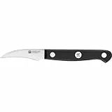 ZWILLING Gourmet Schälmesser, 6 cm, Rostfreier Spezialstahl, Ergonomischer Kunststoff-Griff, Schwarz - Made in Germany
