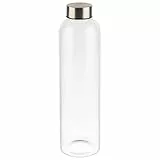 APS 66908 Trinkflasche/Glasflasche, 7 x 7, Höhe 26,5 cm, Ø 7 cm, 0,75 Liter, transparent
