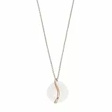 SKAGEN Damenkette Sofie Sea Glass Anhänger Organic Shape weiß, SKJ1813791