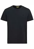 camel active Herren Basic Kurzarm T-Shirt mit Rundhalsausschnitt Dunkelgrau, Menswear-L