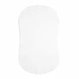 Halo® Sleep Bassinest® Anpassungsblatt - Weiß | 100% Baumwolle ausgestattet für Flex, Essentia & Premier -Bettbettmatratze | Unisex HOGGLASS Hüllkurve Design | Weicher, atmungsaktives Premium -Stoff