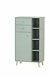 Schildmeyer Bjarne Highboard 153172, Pistazie, 60,2 x 33 x 113,4 cm