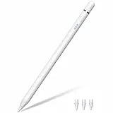 Pencil 1. Generation für Apple iPad, iPad Stift Mit Magnetische drahtlose Aufladung &Neigungssensitivität und Palm Rejection, Pencil USB C für iPad A16 11-6, Air 7/6/5/4/3, Pro M4/M3/M2, Mini 5/6