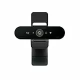 Logitech Brio 4K Webcam, Videogespräche, Mikrofon mit Geräuschunterdrückung, automatische HD-Belichtungskorrektur, Microsoft Teams, Zoom, Google Voice, Meet, PC/Mac/Notebook/MacBook - Graphit