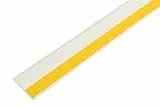 Schellenberg 66402 Fensterleiste selbstklebend mit Weichlippe 50 x 1500 mm weiß, Flachleiste aus biegsamen PVC, Verblendung von Fugen und Übergängen an Fenstern, Schränken oder Türen