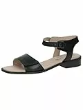 CAPRICE Damen Sandalen flach aus Leder Festlich, Schwarz (Black Nappa), 38 EU