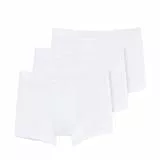 Dagi Boxershorts Herren 3er Pack, Unterhosen Männer Bequeme Baumwolle Modal Elasthan, Atmungsaktive Unterwäsche Herren Multipack, Weiche Gummiband Retroshorts, Weiß & Schwarz Option, S-3X | 2xl - Weiß