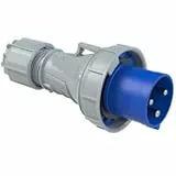 Interflex PCE Dry Stecker 63 A 2-polig 230 V 6 Stunde blau