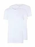 TOM TAILOR Denim Herren Long Fit T-Shirt im Doppelpack, White, XL