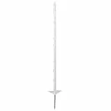 Kerbl Vollkunststoffpfahl m.Stahl- Spitze, 125 cm, Doppeltritt, 5 Stück
