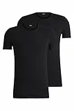 BOSS Herren Round Neck T-Shirt, 2er Pack Modern, Black, L