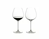RIEDEL 6449/07 Riedel Veritas Old World Pinot Noir, 2-teiliges Rotweinglas Set, Kristallglas