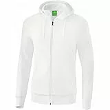 Erima Herren Basic Kapuzensweat Jacke (2072103), weiß, XXL