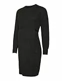 MAMA.LICIOUS Damen MLNEWANNE L/S ABK Knit Dress A. NOOS Kleid, Black, XL
