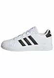 adidas Unisex Kinder Grand Court Lifestyle Tennis Lace-Up Shoes, Cloud White / Core Black / Core Black, 40 EU