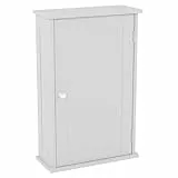 Bath Vida Priano Badezimmerschrank mit 1 Tür, Wandmontage, Aufbewahrungsregal, weiß