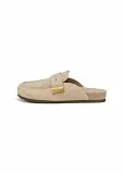 Marc O'Polo Mule Model Floria aus Veloursleder Hellbraun, 39