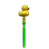 alldoro 68996 Seifenblasen 12er Set, XXL-Seifenblasenstäbe mit Enten-Figur und Quak-Sound-Effekt, Gelb-Grün, 12x 65 ml Seifenlauge