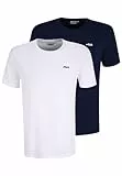 FILA Herren Brod Thee/Dubbel Pack T Shirt, Bright White-medieval Blue, L EU