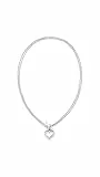Tommy Hilfiger Jewelry Doppelte Ketten-Halskette für Damen aus Edelstahl mit einem Herz-Anhänger - 2780967