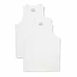 Amazon Essentials Herren Ärmelloses Unterhemd aus Superweichem Modal, 2er-Pack, Weiß, XL